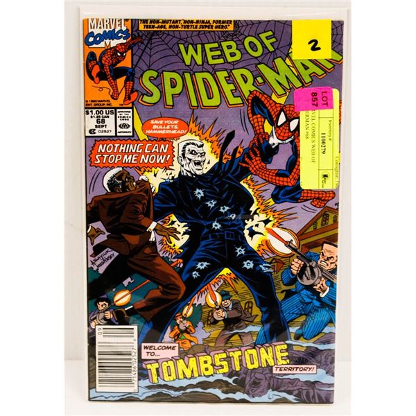 MARVEL COMICS WEB OF SPIDERMAN #68