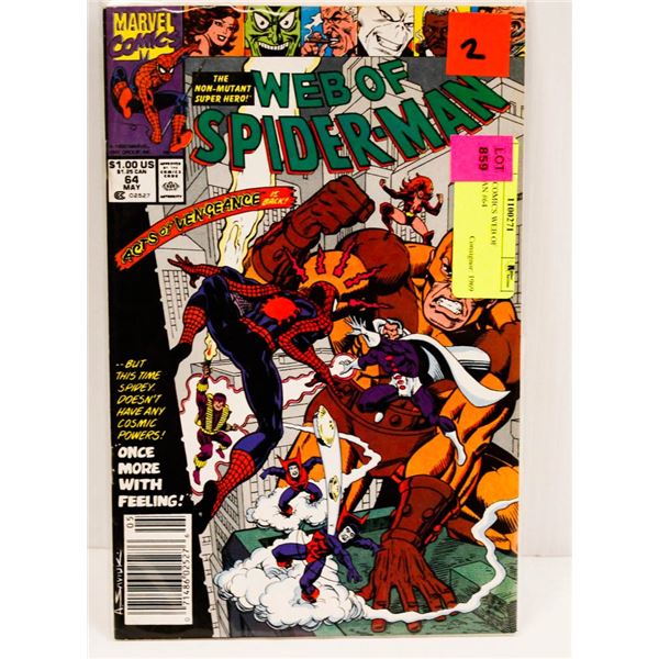 MARVEL COMICS WEB OF SPIDERMAN #64