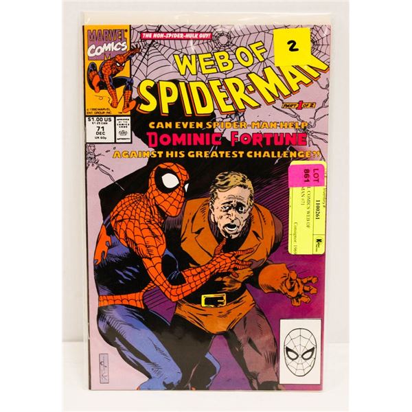 MARVEL COMICS WEB OF SPIDERMAN #71