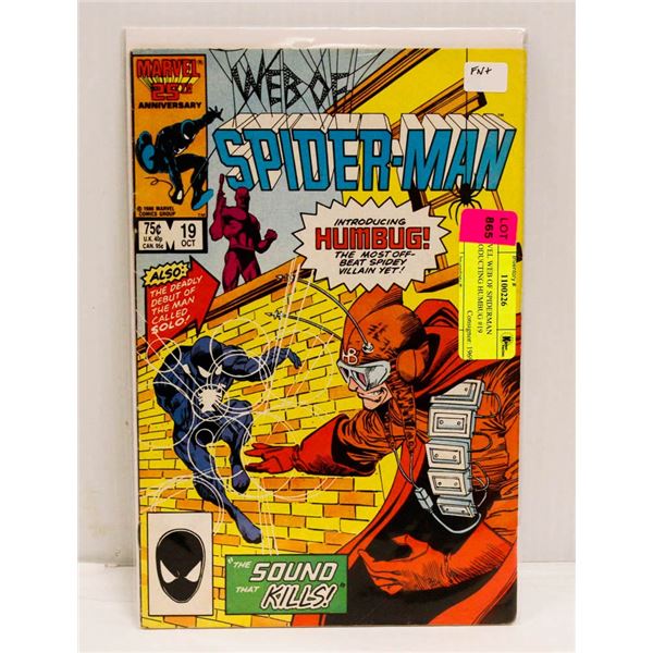 MARVEL WEB OF SPIDERMAN INTRODUCTING HUMBUG #19