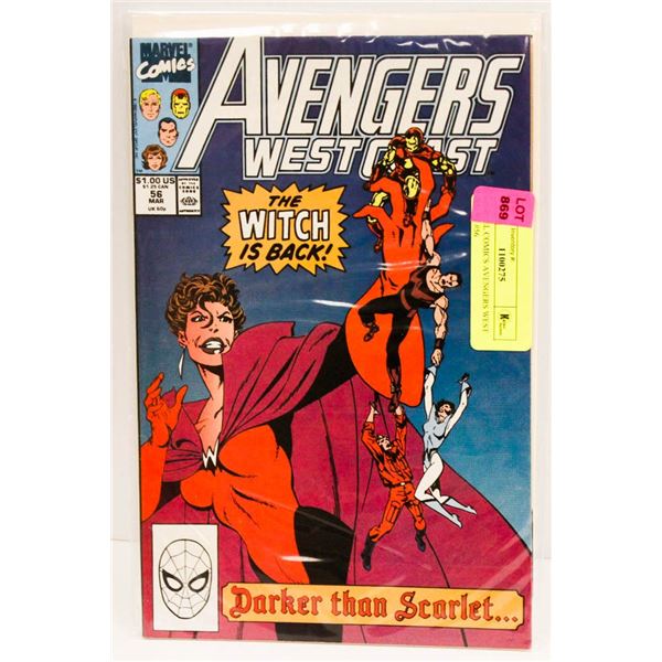 MARVEL COMICS AVENGERS WEST COAST #56