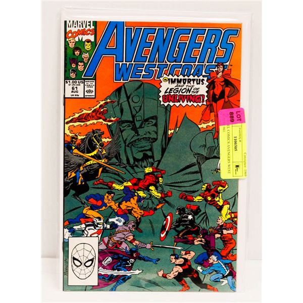MARVEL COMICS AVENGERS WEST COAST #61