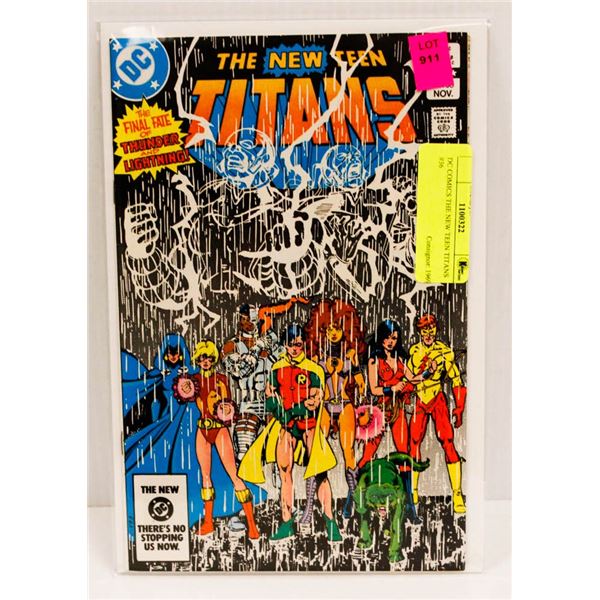 DC COMICS THE NEW TEEN TITANS #36