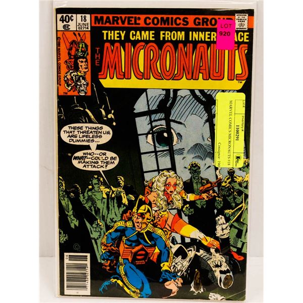 MARVEL COMICS MICRONAUTS #18