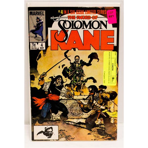 MARVEL COMICS SOLOMON KANE #4