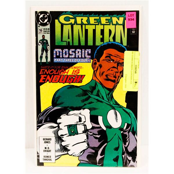 DC COMICS GREEN LANTERN #16