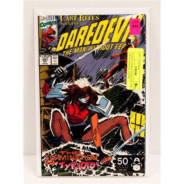 MARVEL COMICS DAREDEVIL #287 TERNINATION OF TYPOID