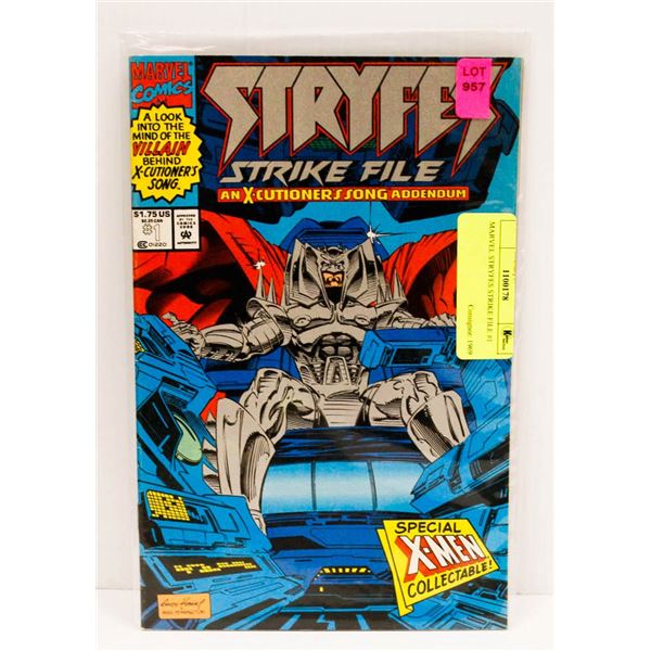 MARVEL STRYFES STRIKE FILE #1