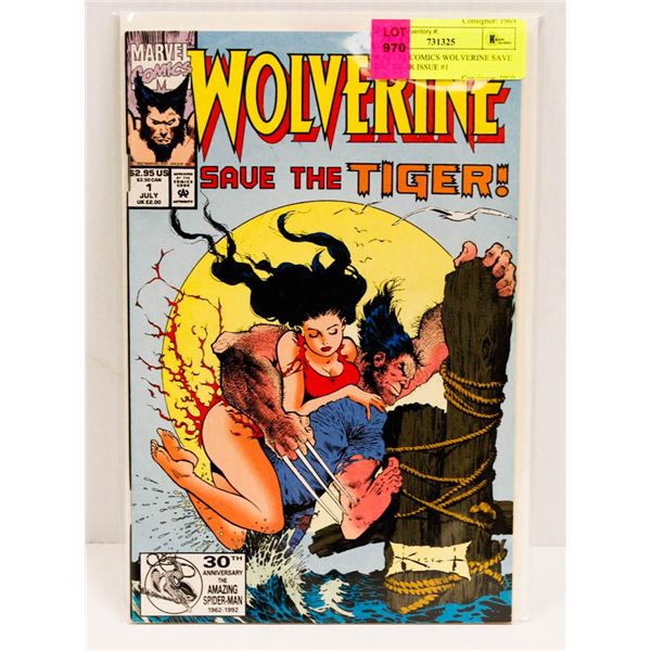 MARVEL COMICS WOLVERINE SAVE THE TIGER ISSUE #1