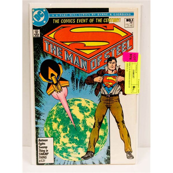 DC COMICS SUPERMAN MAN OF STEEL ISSUE #1