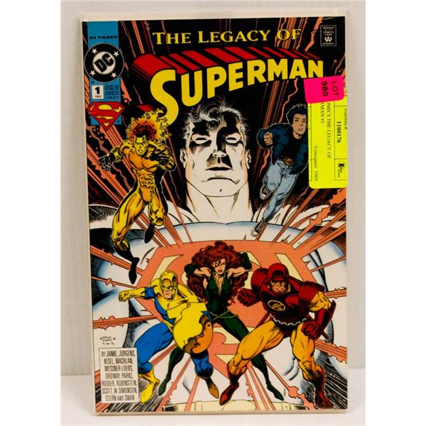 DC COMICS THE LEGACY OF SUPERMAN #1