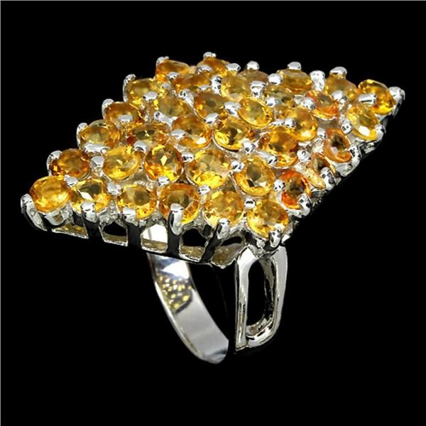 Natural Yellow Citrine Ring