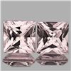 Image 1 : Natural Princess Peach Pink Morganite Pair [Flawless]