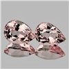 Image 1 : Natural Peach Pink Morganite Pair [Flawless-VVS]