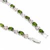 Image 3 : Natural  Chrome Diopside  & Sapphire Bracelet