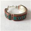 Image 2 : Tibet Hand Made Natural Stones & Turquoise Bracelet