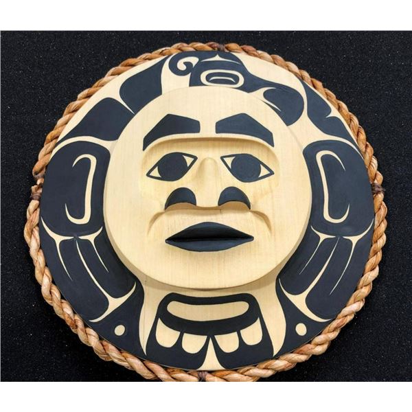 West Coast Native Moon Mask with Thunderbird Spirit