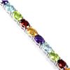 Image 2 : Natural TOPAZ GARNET AMETHYST CITRINE  PERIDOT Bracelet