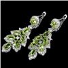 Image 2 : NATURAL AAA GREEN PERIDOT Earrings