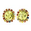 Image 1 : Natural Yellow Lemon Quartz Sapphire 115 Ct Earrings