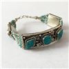 Image 2 : Tibet Hand Made Turquoise Bracelet