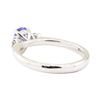 Image 3 : 0.79 ctw Tanzanite and Diamond Ring - 14KT White Gold