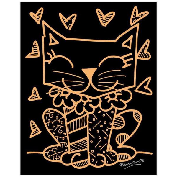 Romero Britto "So Much To Love" Hand Signed Limited Edition Giclee on Canvas; CO