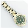 Image 7 : Rolex Mens 2 Tone Green String Diamond & Emerald Datejust Wristwatch
