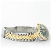 Image 9 : Rolex Mens 2 Tone Green String Diamond & Emerald Datejust Wristwatch