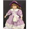 Image 2 : Porcelain Doll in Purple Dress