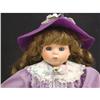 Image 3 : Porcelain Doll in Purple Dress