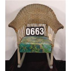 Vintage Childs Wicker Rocker
