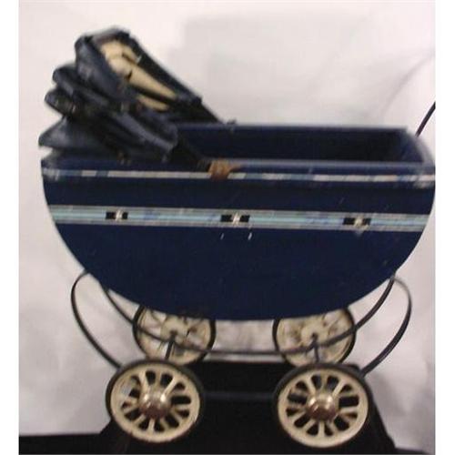 Vintage Wood Doll Buggy