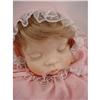 Image 2 : Porcelain And Bean Bag Doll In Wicker Crib