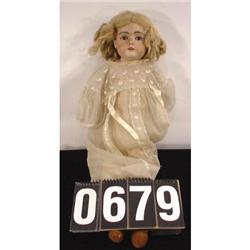 Mid 1800s German Porcelain Doll