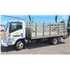 Image 1 : 2010 Isuzu Stakebed Truck with Lift Gate, Lic. 969HDR, Starts & Runs, Needs Repair (See Video)