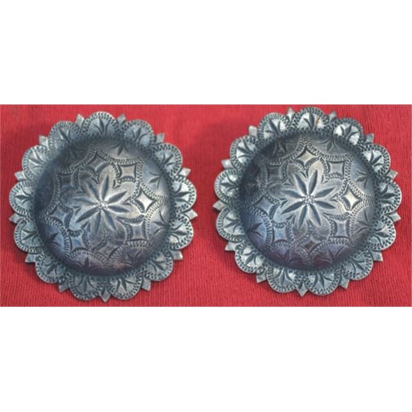 two inch silver conchos