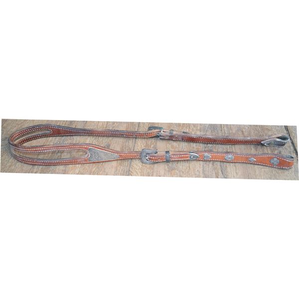 silver mounted card suit headstall