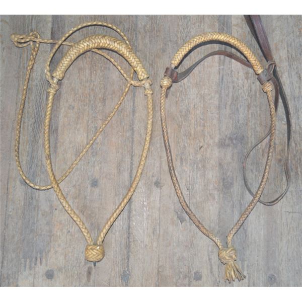 two nice rawhide bosalitas