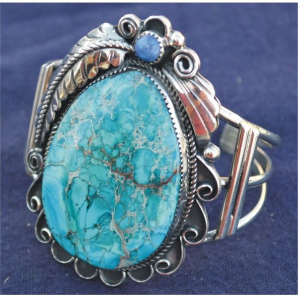 sea jasper and silver bracelet