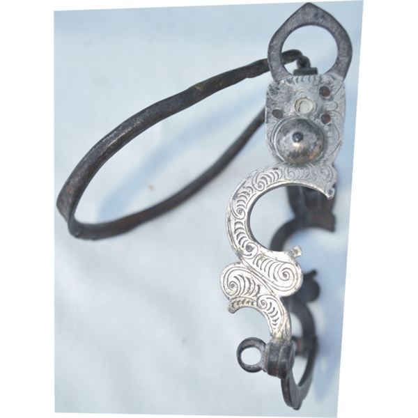 silver overlaid Mexican bit