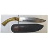 Image 1 : stag handle 15” clip blade knife