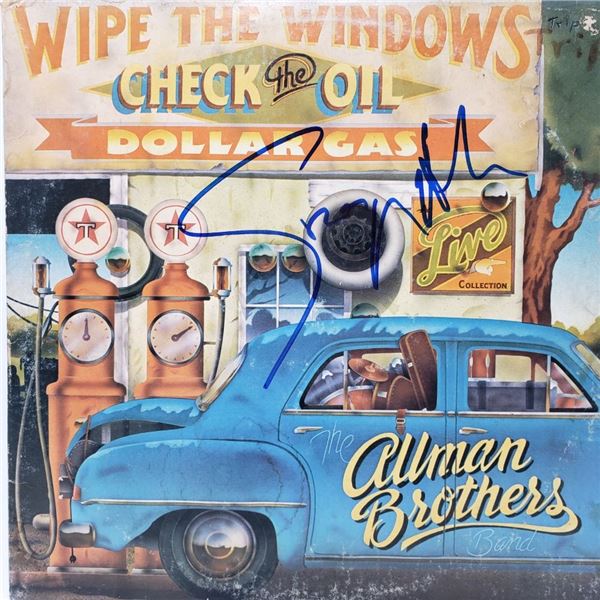 Signed Allman Brothers  Wipe The Windows, Check The Oil Album Cover