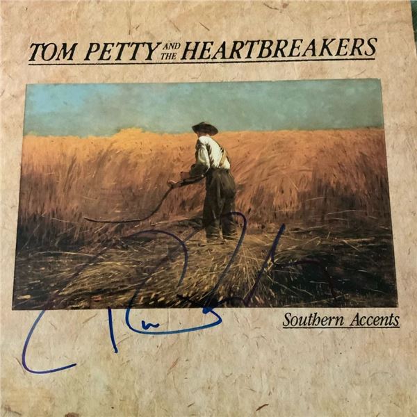 Signed Tom Petty Southern Accents Album Cover