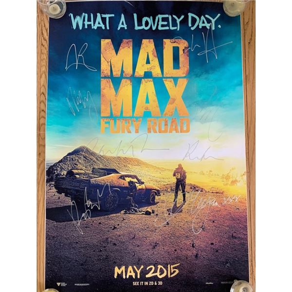 Signed Mad Max Fury Road Movie Poster