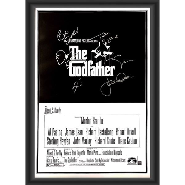 Signed The Godfather Movie Poster