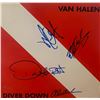 Image 1 : Signed Van Halen Diver Down Album Cover
