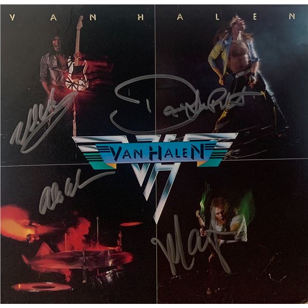 Signed Van Halen Album Cover