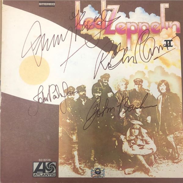 Signed Led Zeppelin II Album Cover