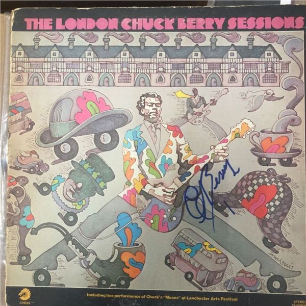 Signed Check Berry London Sessions Album Cover